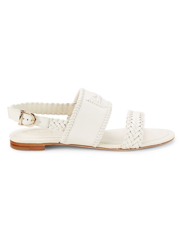 Tod's Braided Leather Flat Sandals